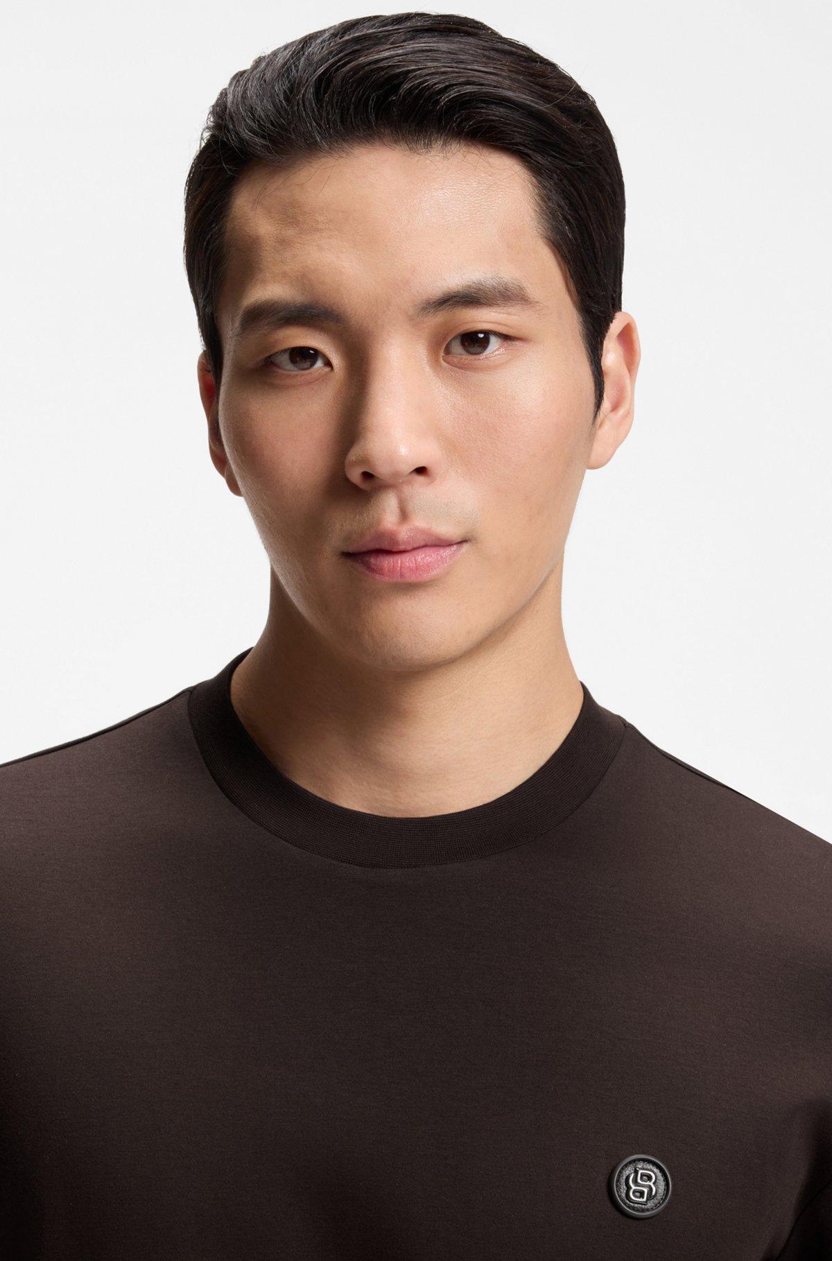 Mercerized-cotton T-shirt with Double B monogram Product Image