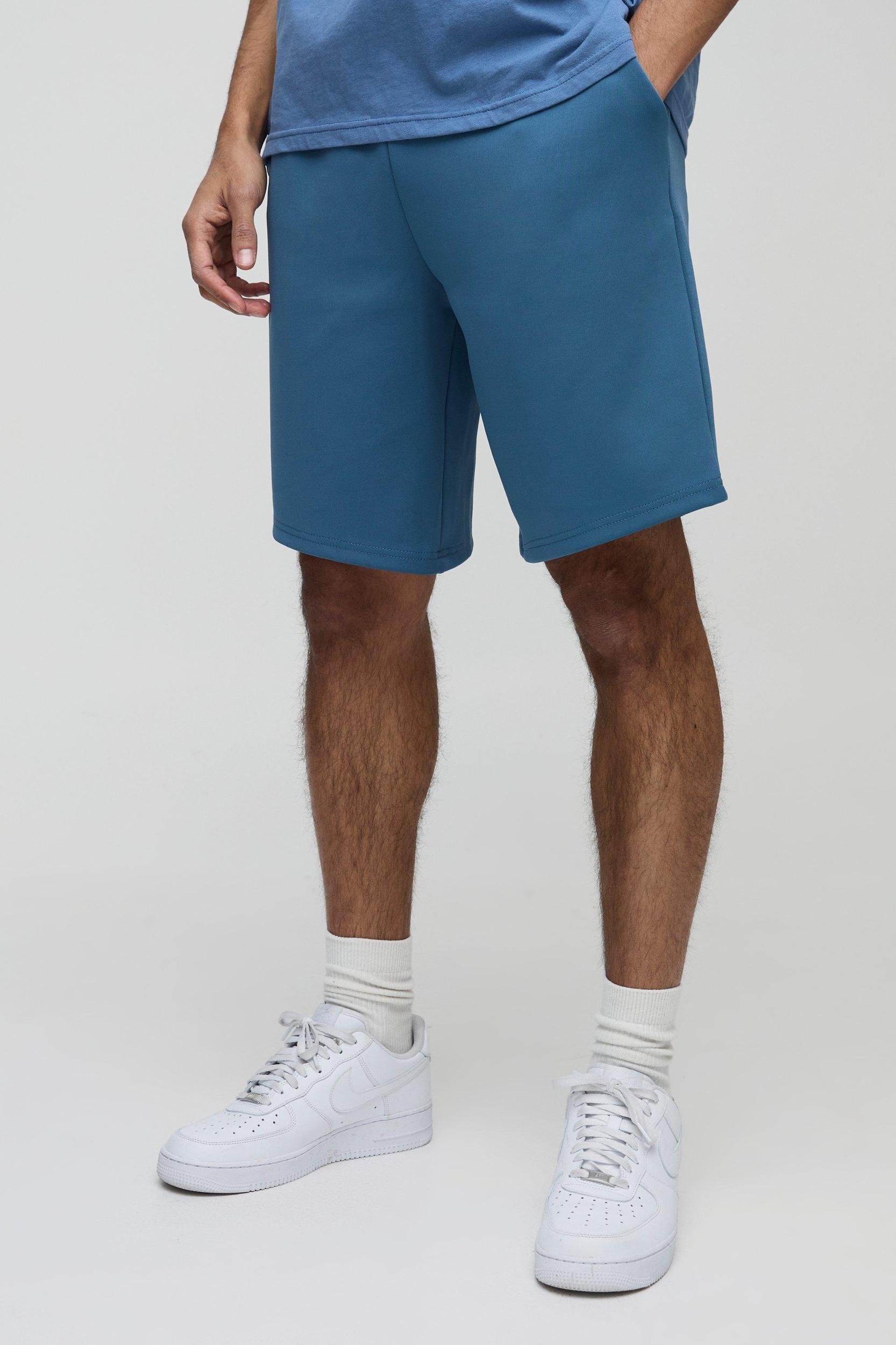 Relaxed Fit Elasticated Waist Scuba Short | boohooMAN USA Product Image