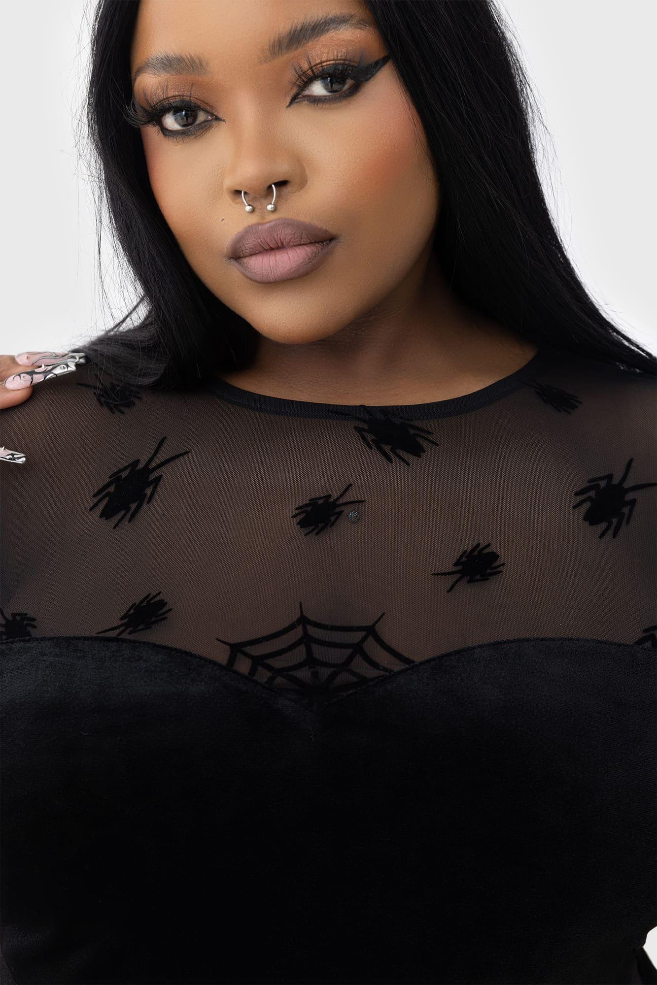 Here Lies Beetlejuice Mini Dress Female Product Image