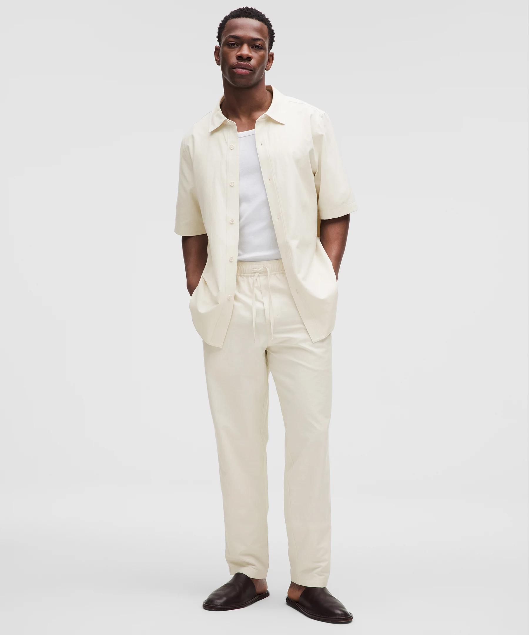 LuluLinen Short-Sleeve Shirt Product Image