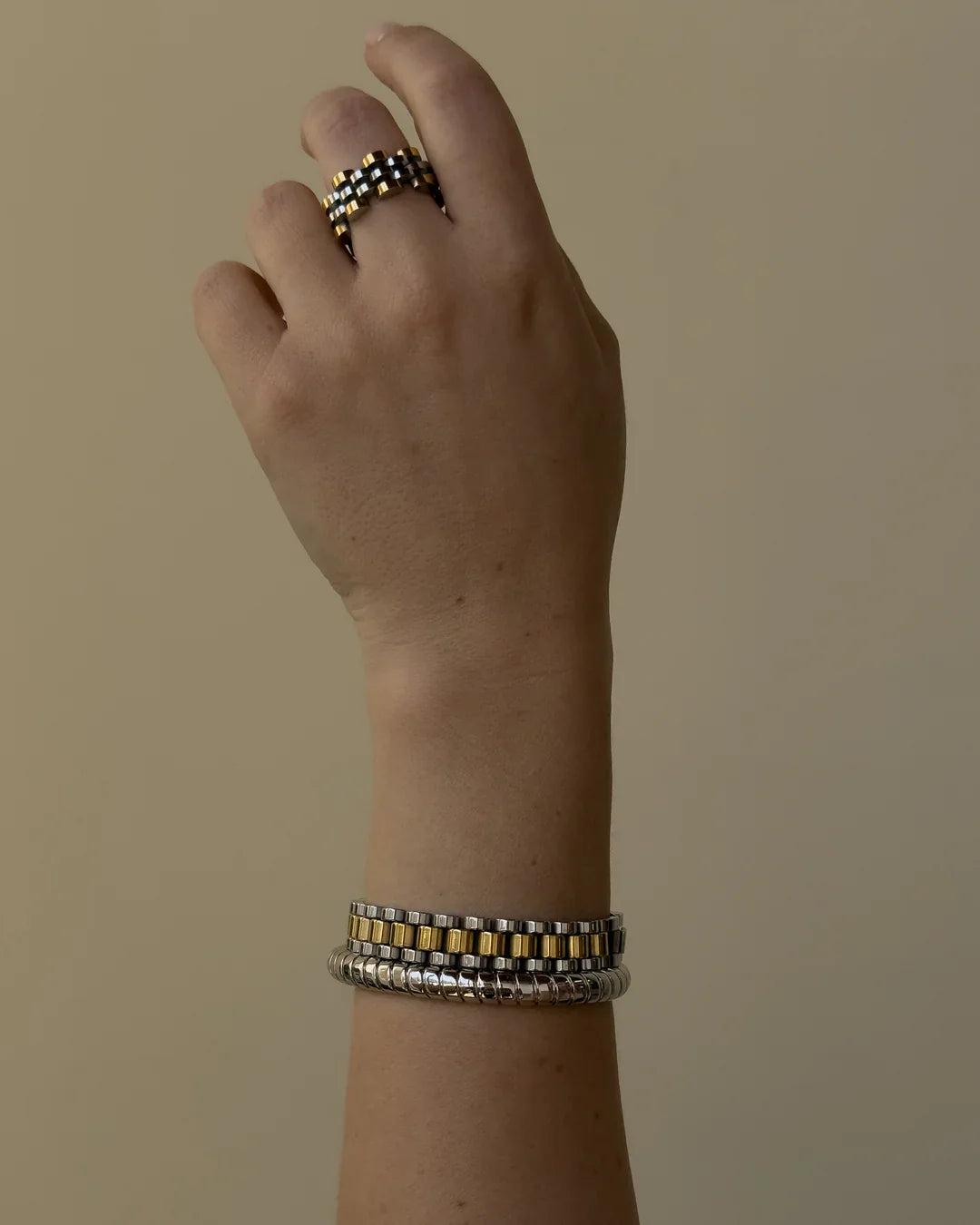 LUV AJ | The Timepiece Ring | Gold Product Image