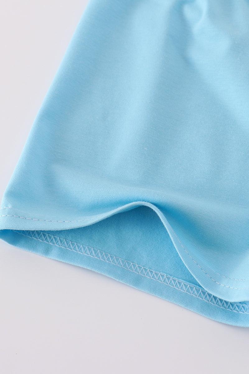 White starfish embroidery smocked set Product Image