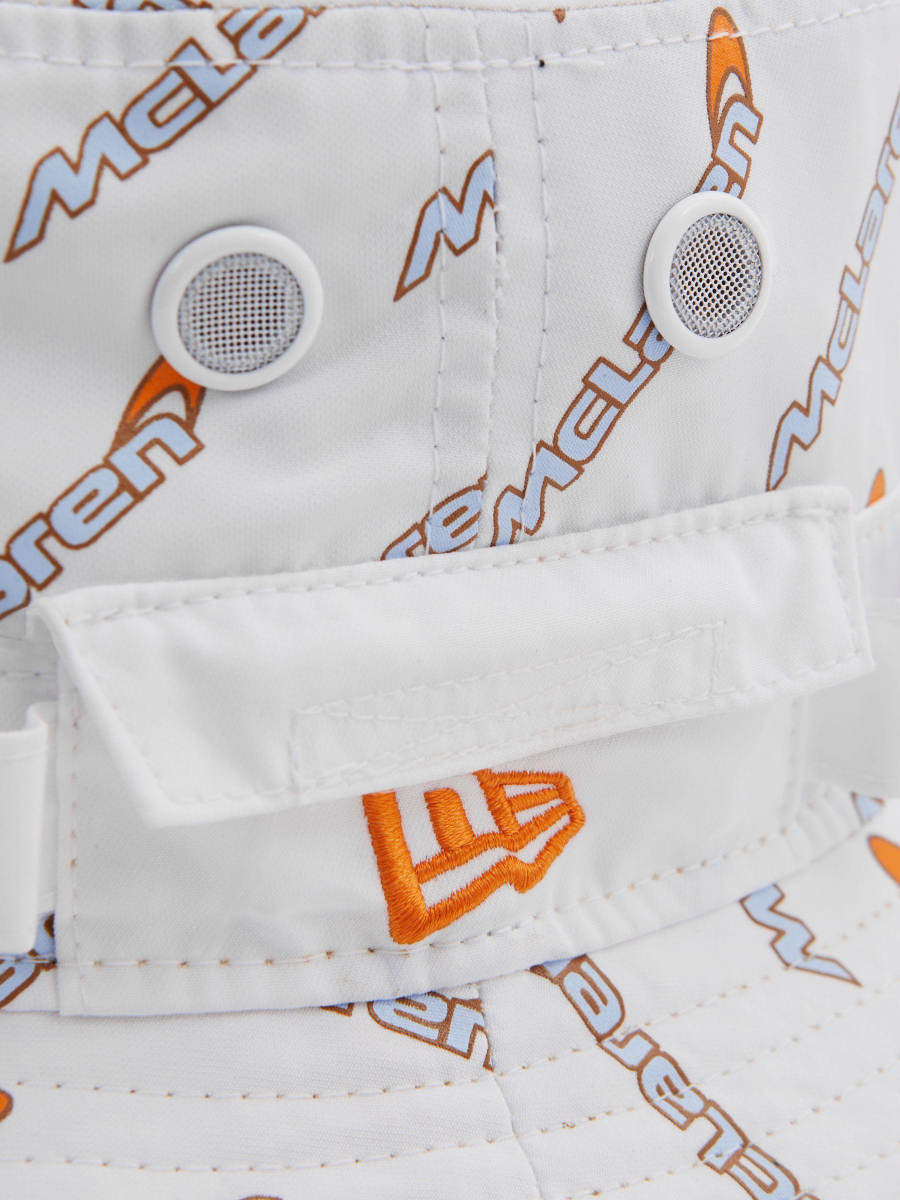 McLaren F1 Printed Bucket Hat in White Product Image