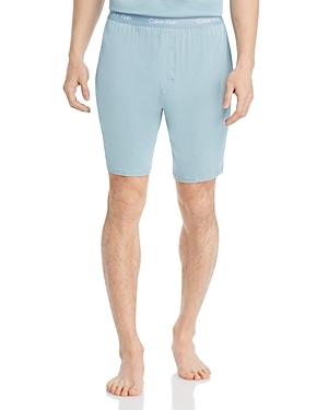 Calvin Klein Mens Ultra-Soft Modern Lounge Sleep Shorts - Grey Product Image