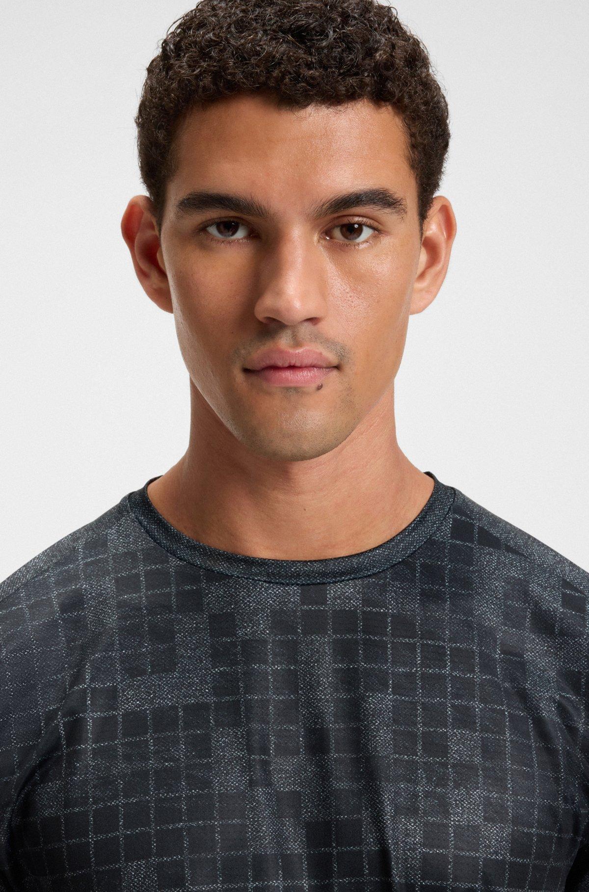 Slub-cotton T-shirt with logo detail Product Image