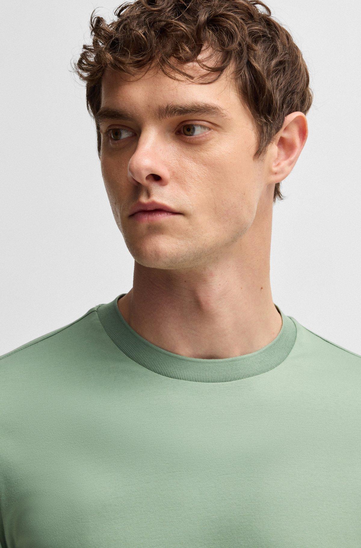 Regular-fit T-shirt in mercerized cotton Product Image
