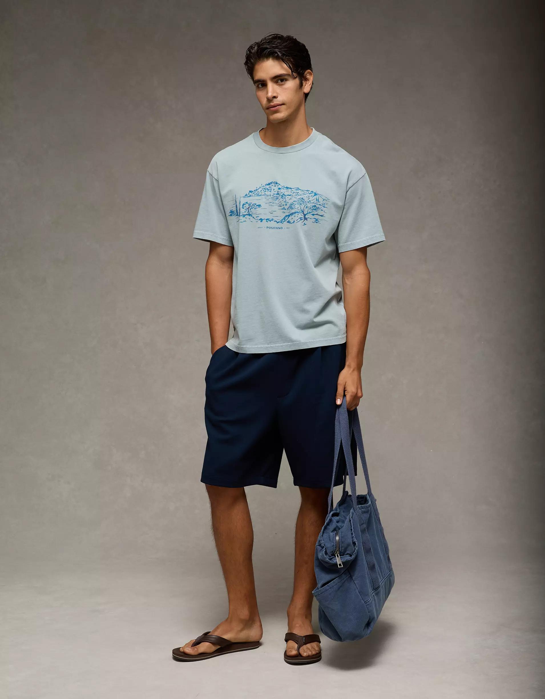 AE Boxy Destination Graphic T-Shirt Product Image