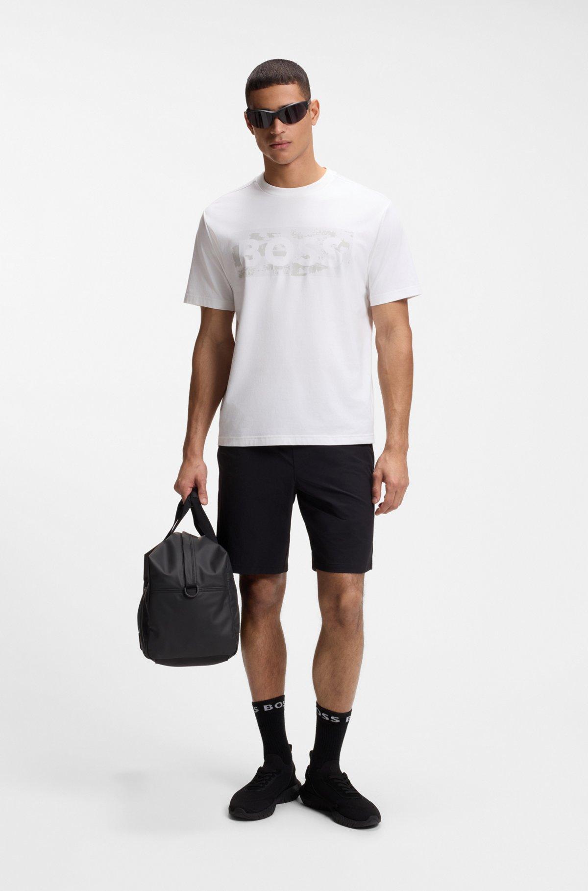 Logo-artwork T-shirt in stretch cotton Product Image