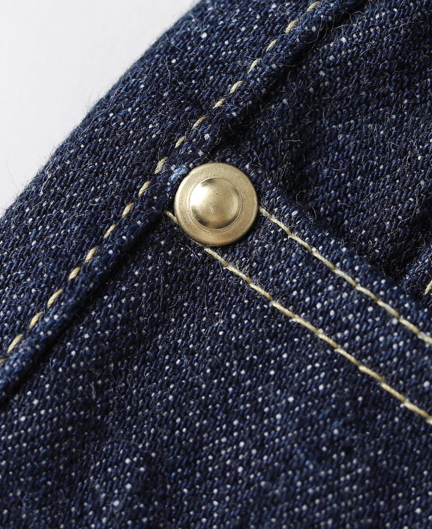 WWII Simplified Model Cowboy Selvedge Denim Jeans Product Image