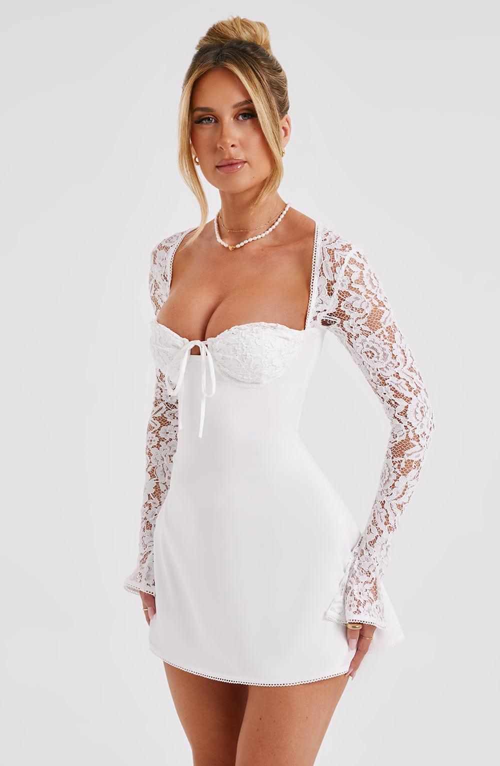 Jacinta Mini Dress - Ivory Product Image