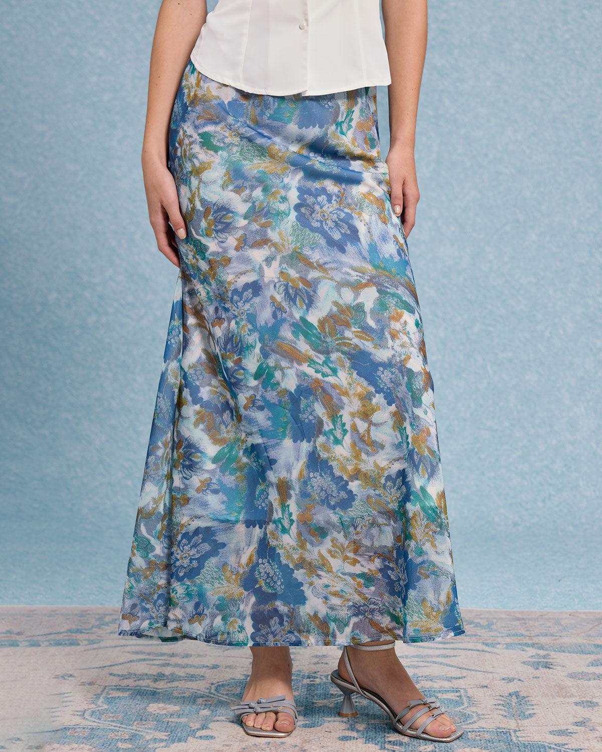 Floral Mermaid Skirt Product Image