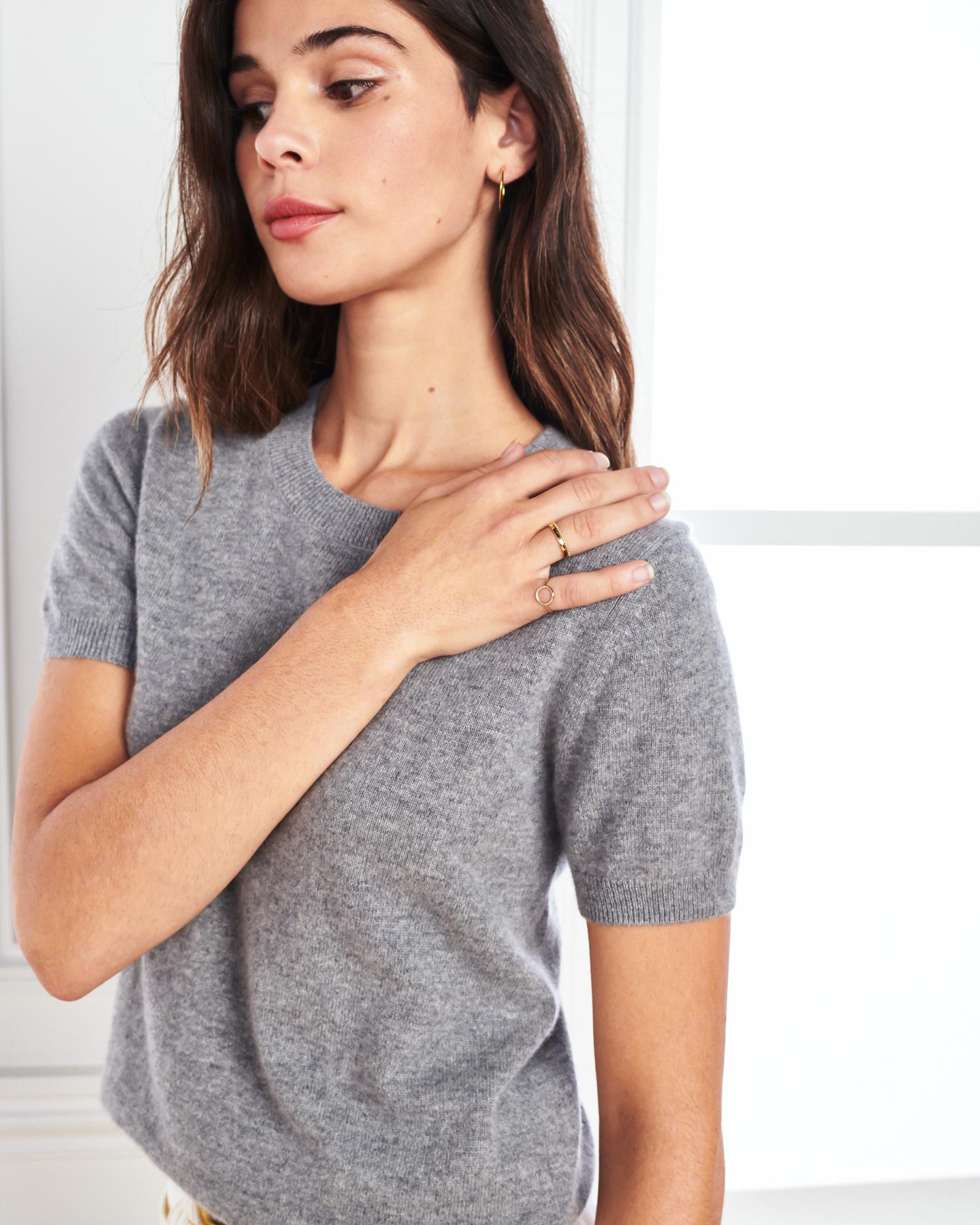 Quince | Women's Mongolian Cashmere T-Shirt Size XS Product Image