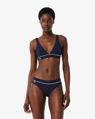 Ribbed Cotton Triangle Bralette Product Image