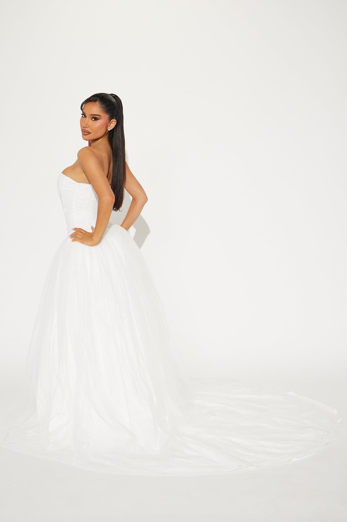 Jazmyn Tulle Gown - White Product Image