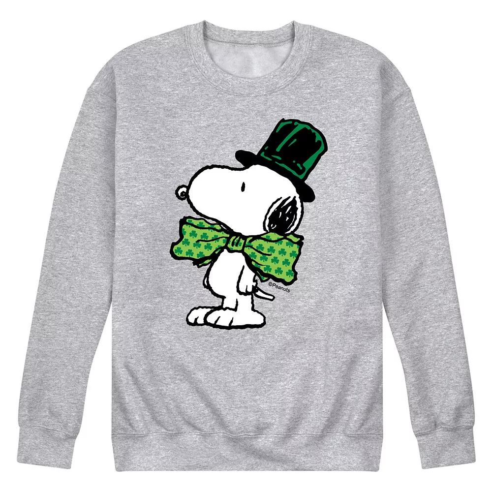 Men's Peanuts St Paddy's Bowtie Fleece Sweatshirt,  Product Image