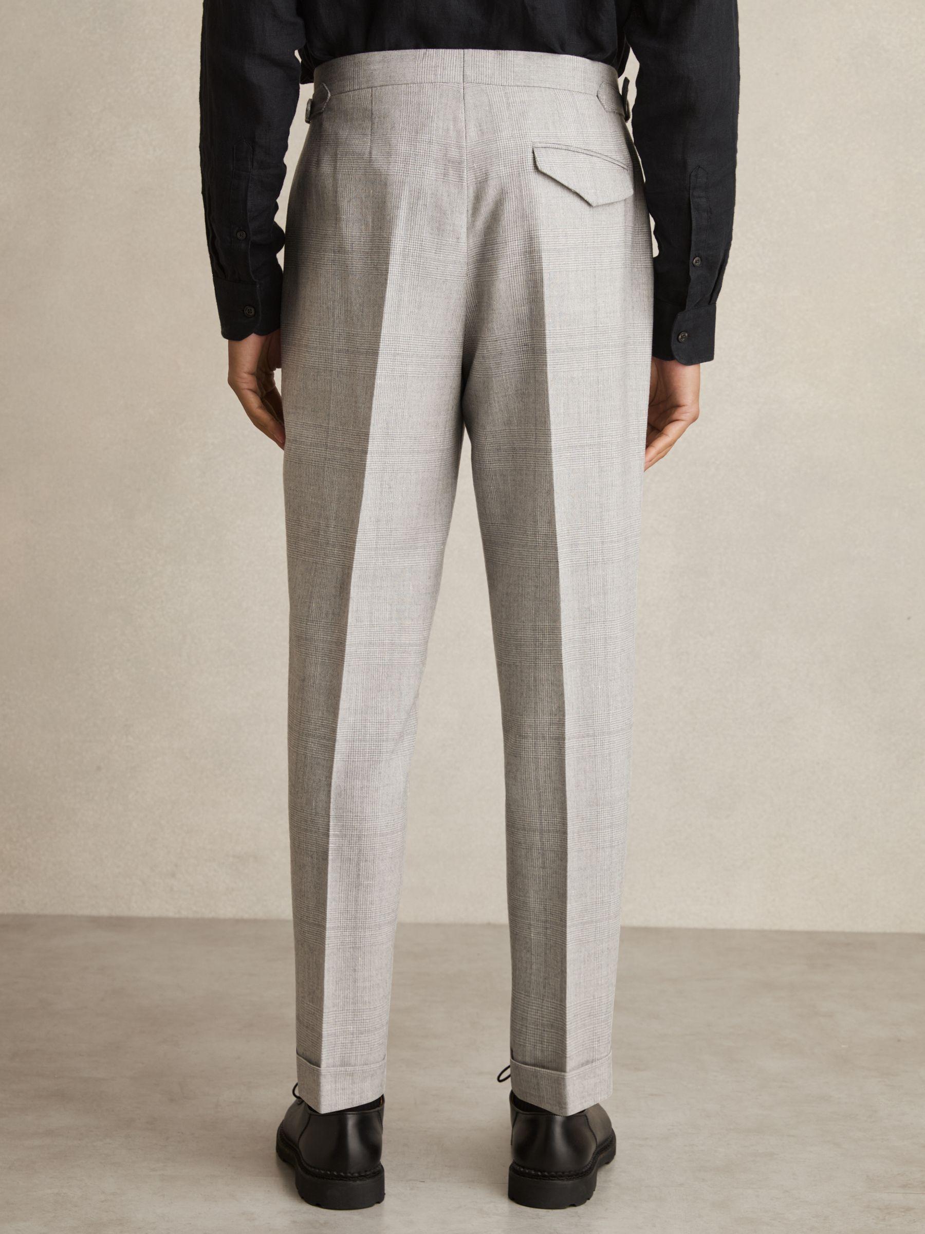 Slim-Fit Wool-Blend Tuxedo Trousers in Navy Product Image