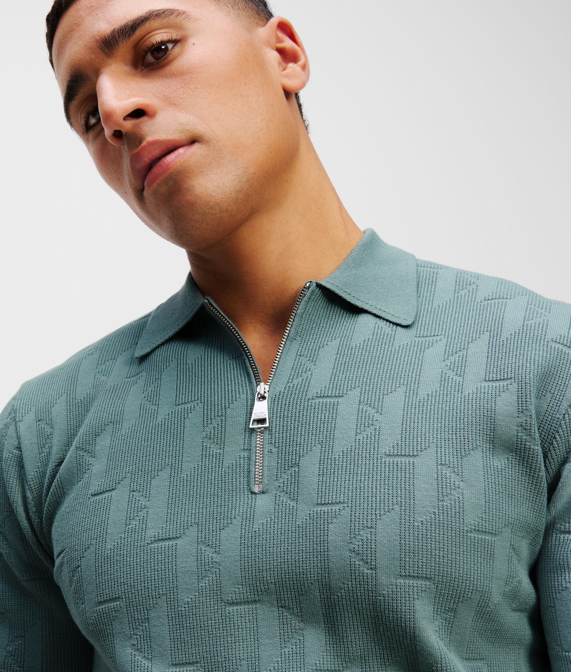 MONOGRAM ZIP-UP POLO SHIRT Product Image