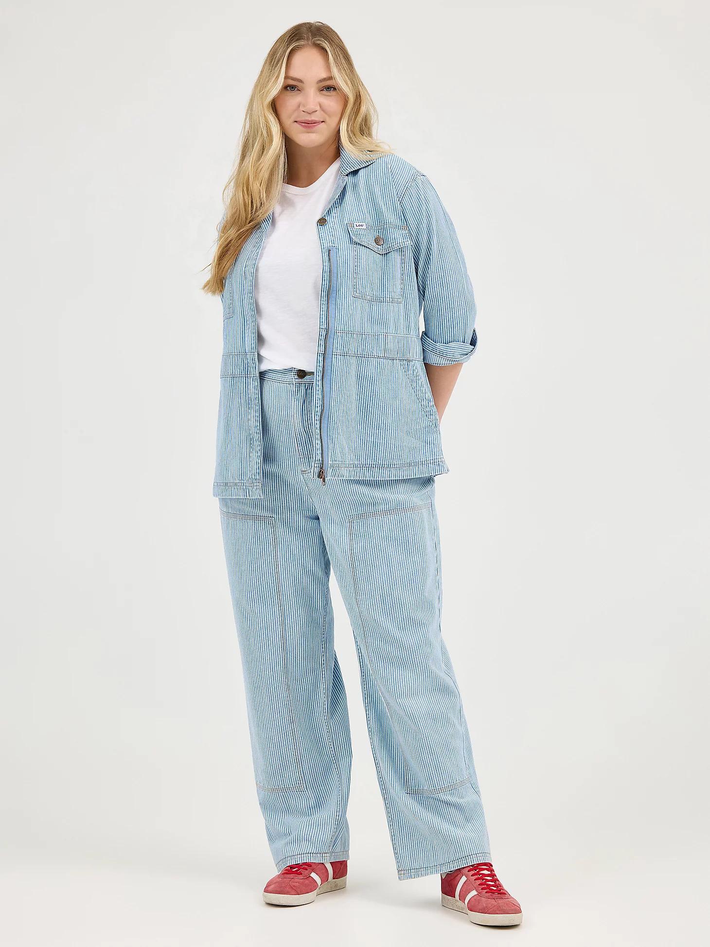 Women's Railroad Stripe Utility Jacket | Women's Jackets & Outerwear | Lee® Product Image