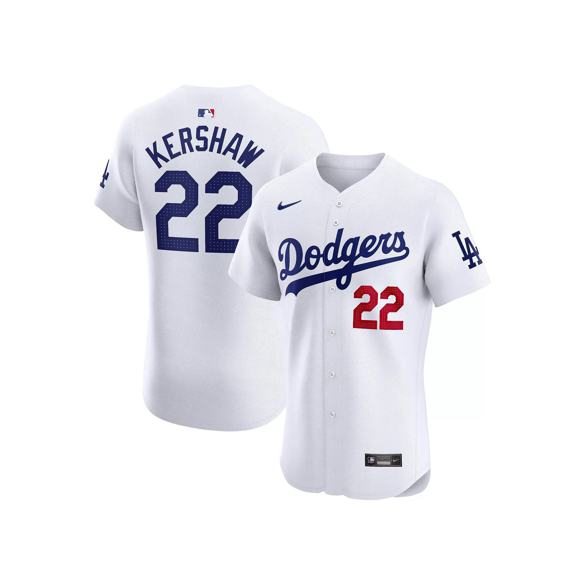 Mens Nike Clayton Kershaw Los Angeles Dodgers Home Elite Player Jersey Product Image