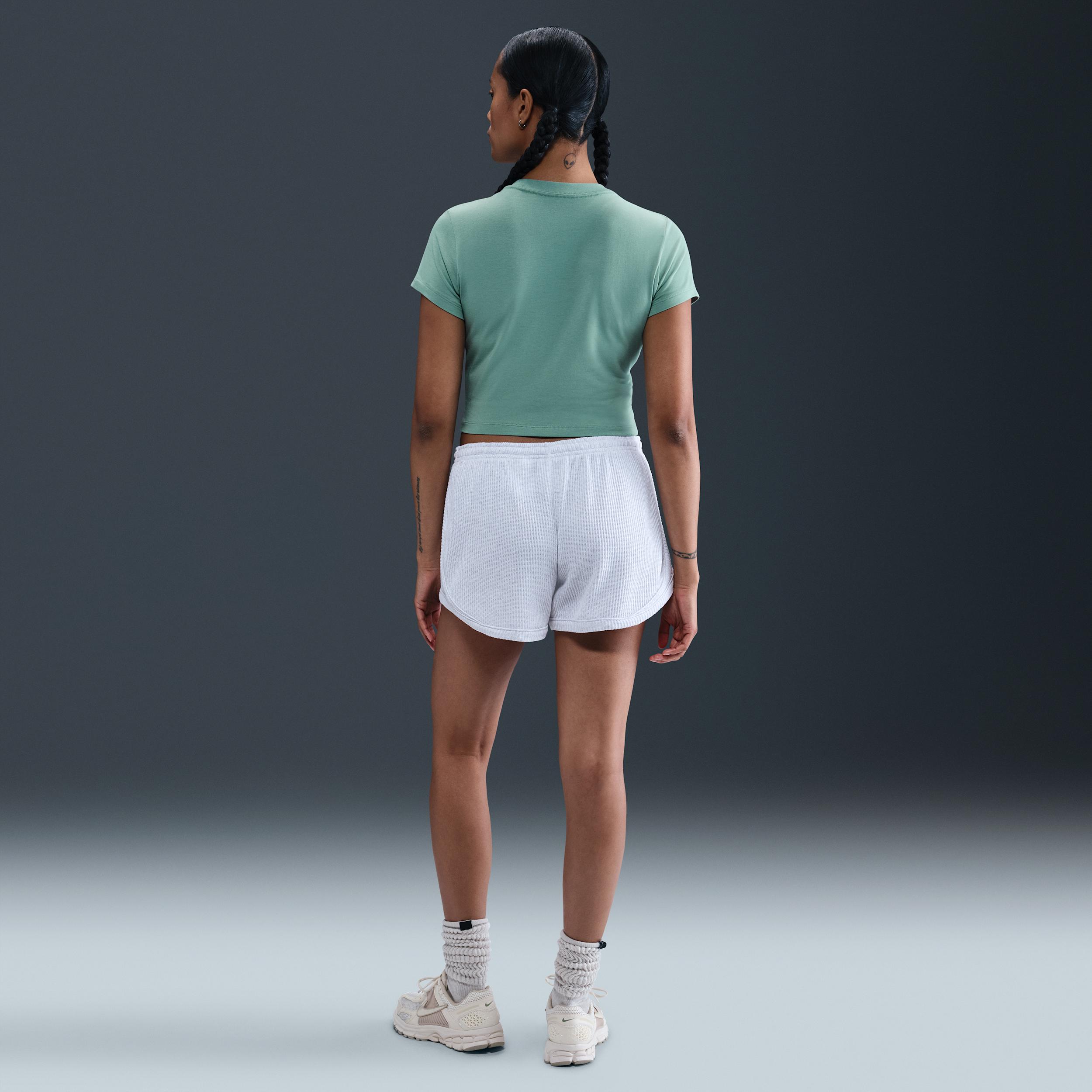 Womens Nike Sportswear Chill Knit Cropped T-Shirt | HF9538-017 Product Image