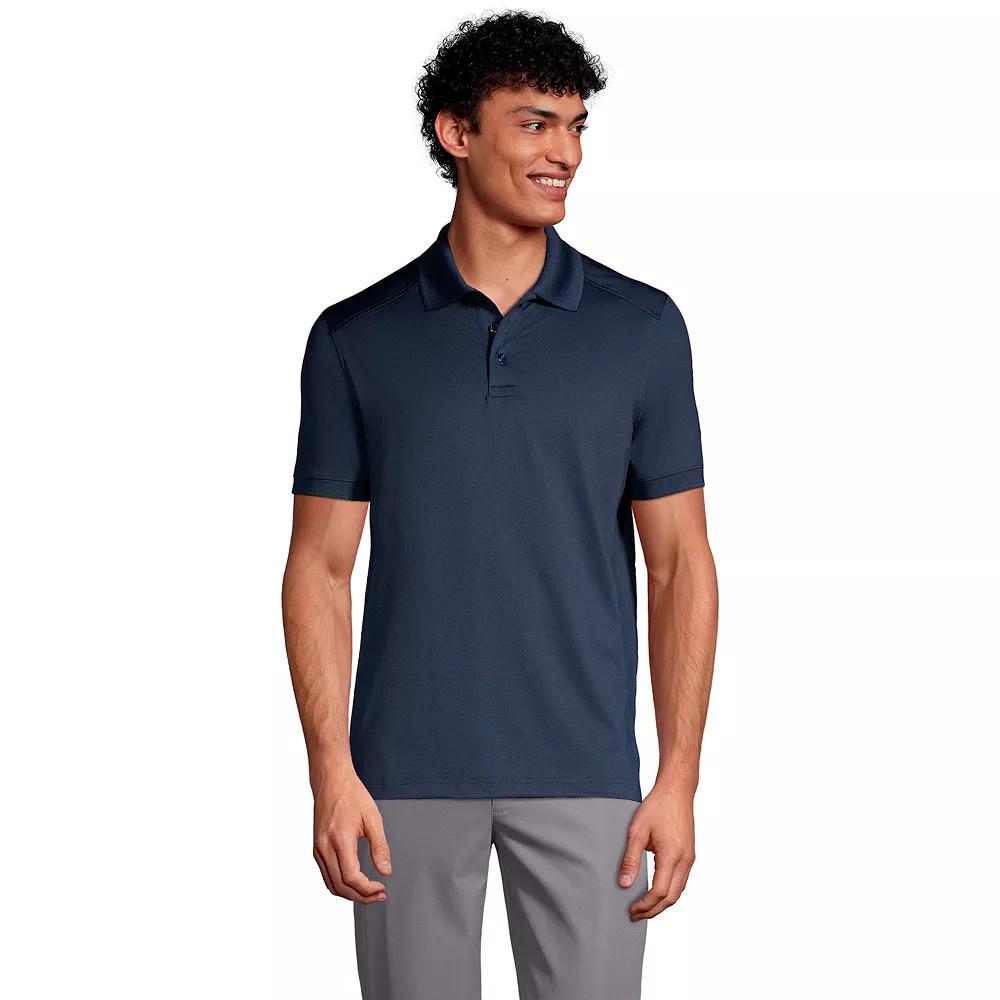 Men's Lands' End Short Sleeve Rapid Dry UPF 50 Polo Shirt,  Product Image