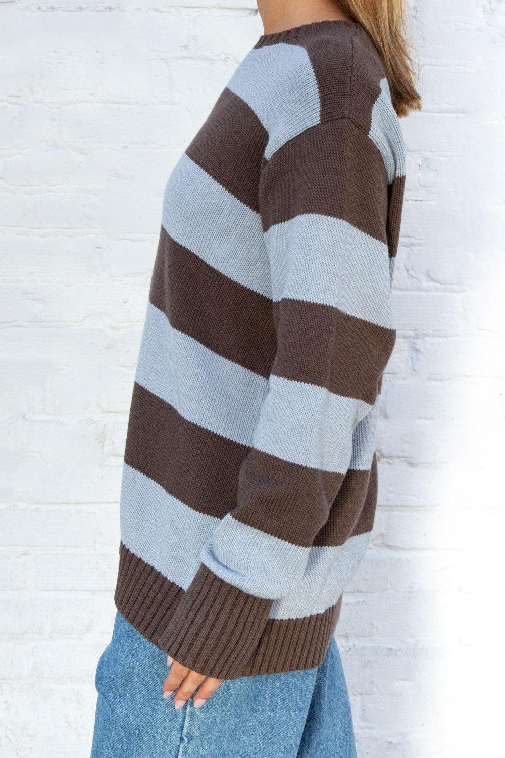 Brianna Cotton Thick Stripe Sweater Product Image