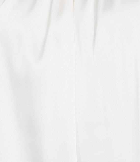 Anne Klein Round Neck Sleeveless Pleated Neck Blouse Product Image