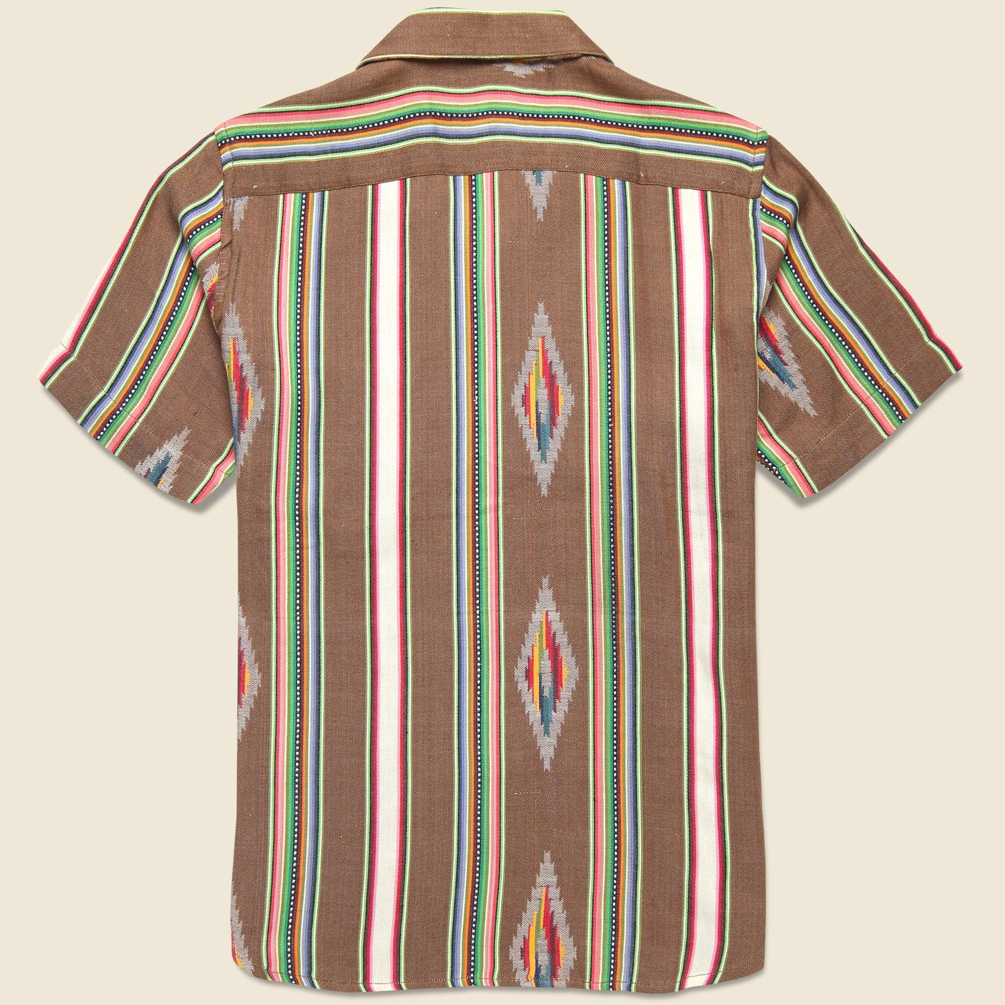 Handwoven Blanket Stripe Shirt - Nutshell Product Image