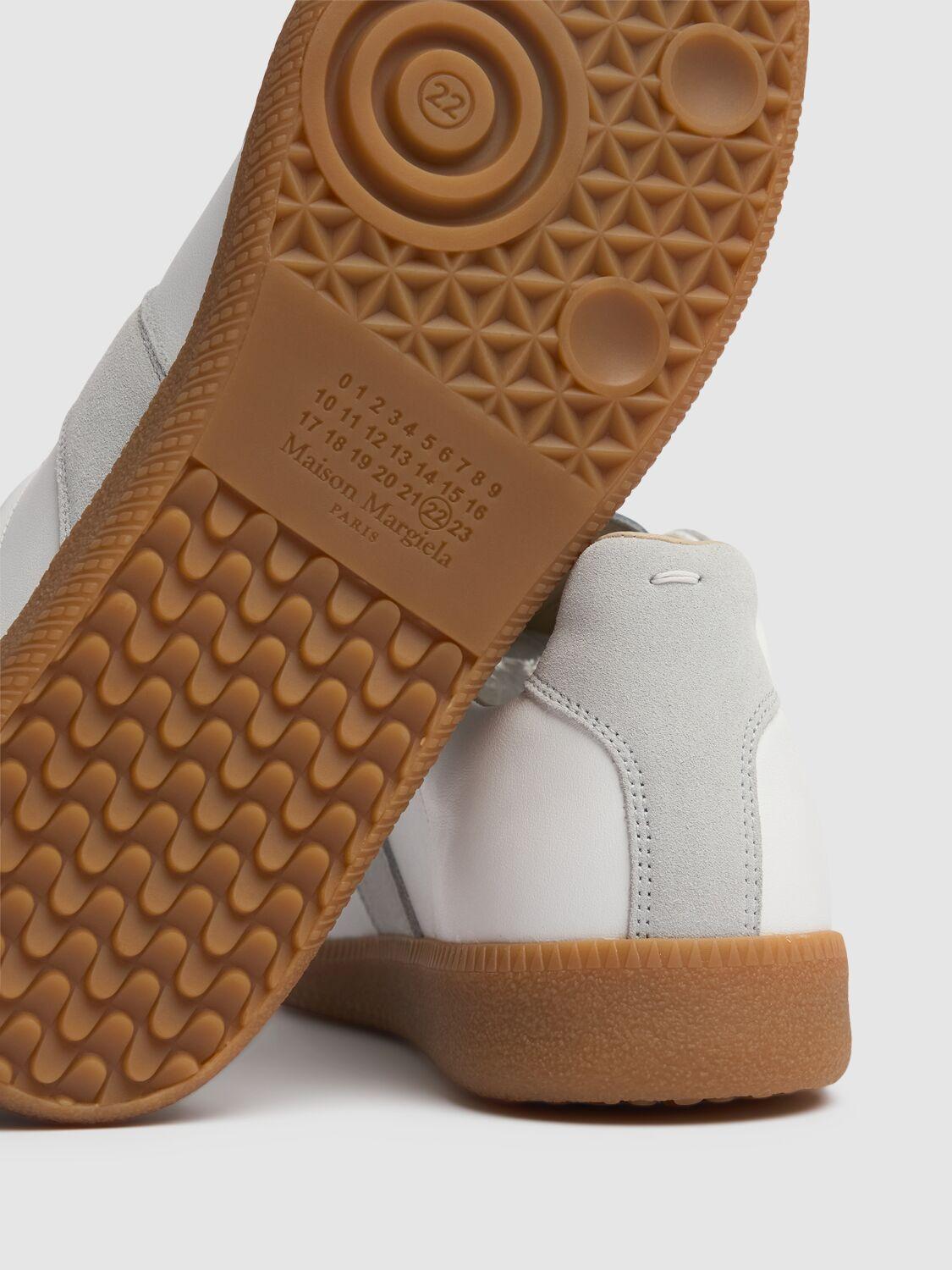 MAISON MARGIELA Replica Leather And Suede Sneakers In White Product Image