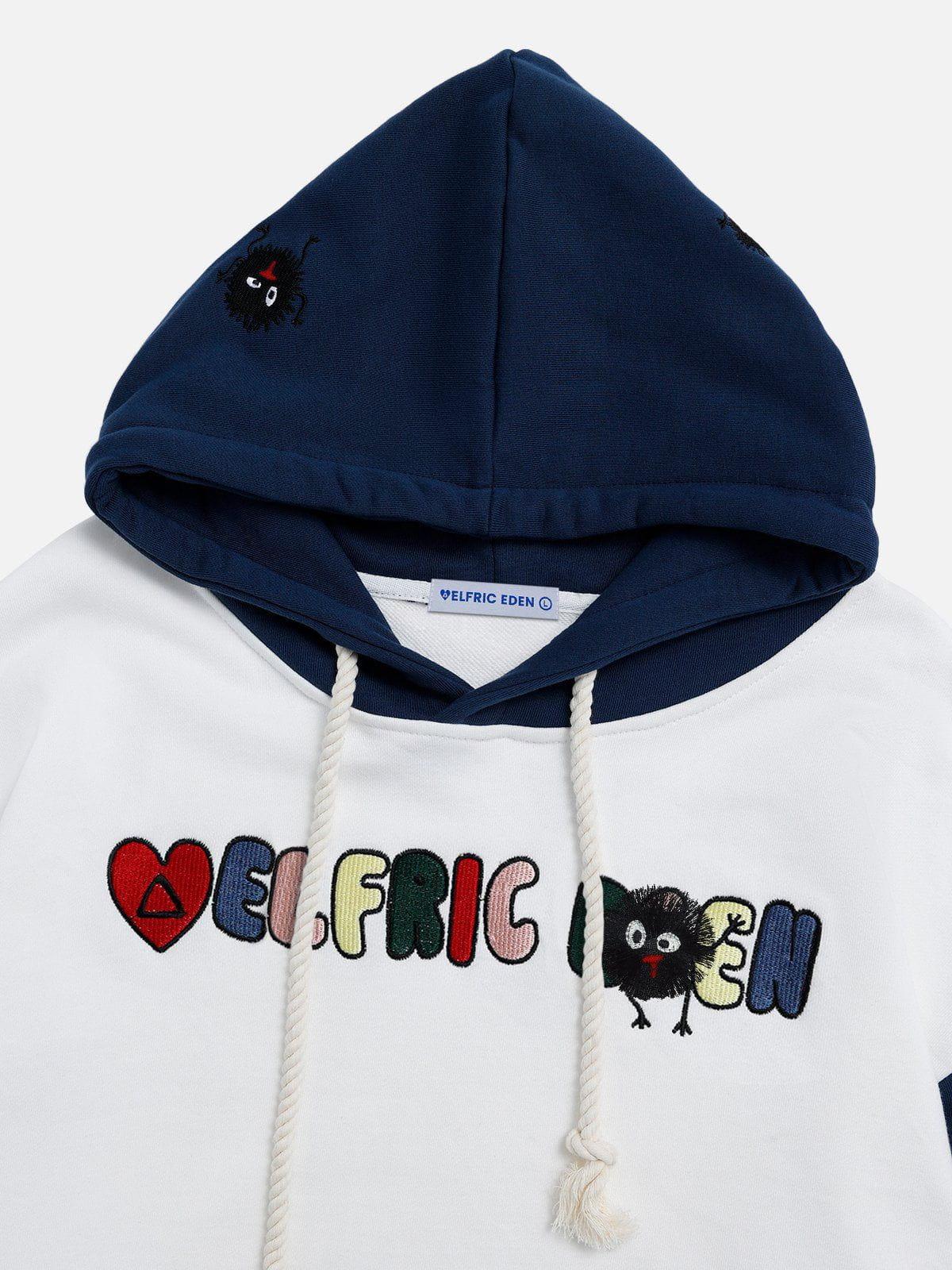 Aelfric Eden Dottie Embroidery Pullover Hoodie Product Image