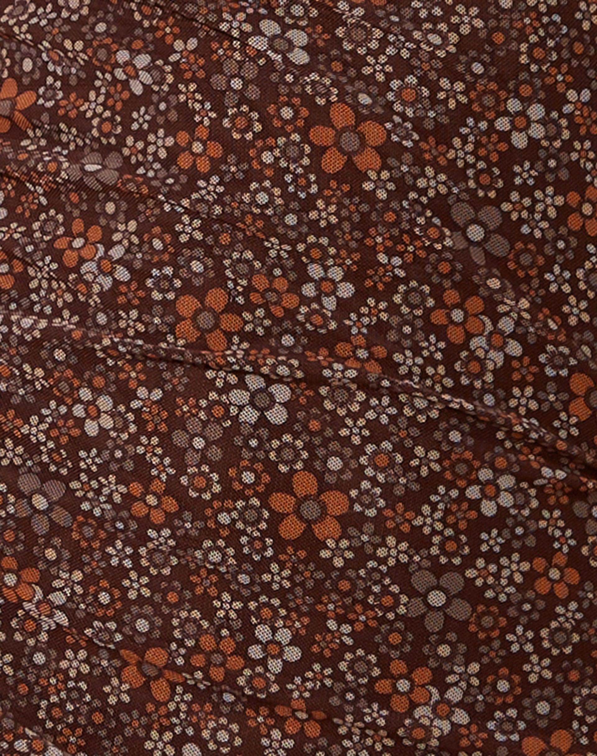 Tintin Mini Dress in Flower Garden Brown Product Image