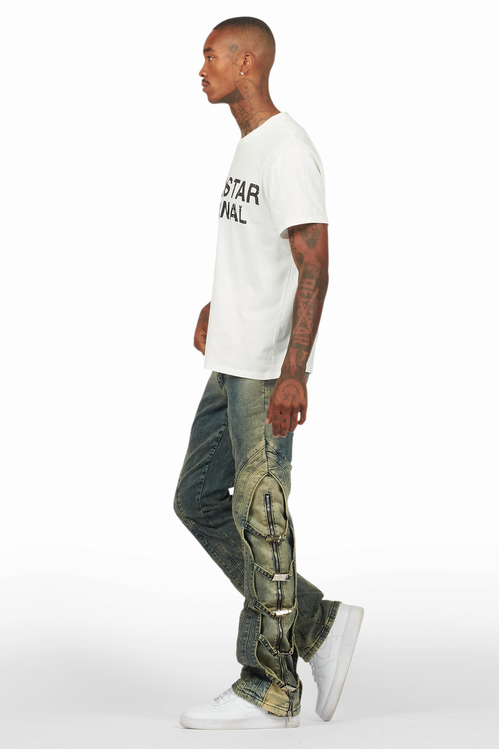 Attila Tint Stacked Flare Jean Male Product Image