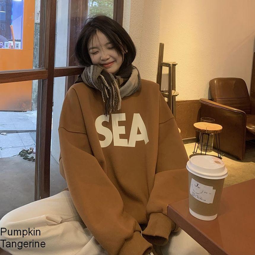 Lettering Sweatshirt / Sweatpants Product Image