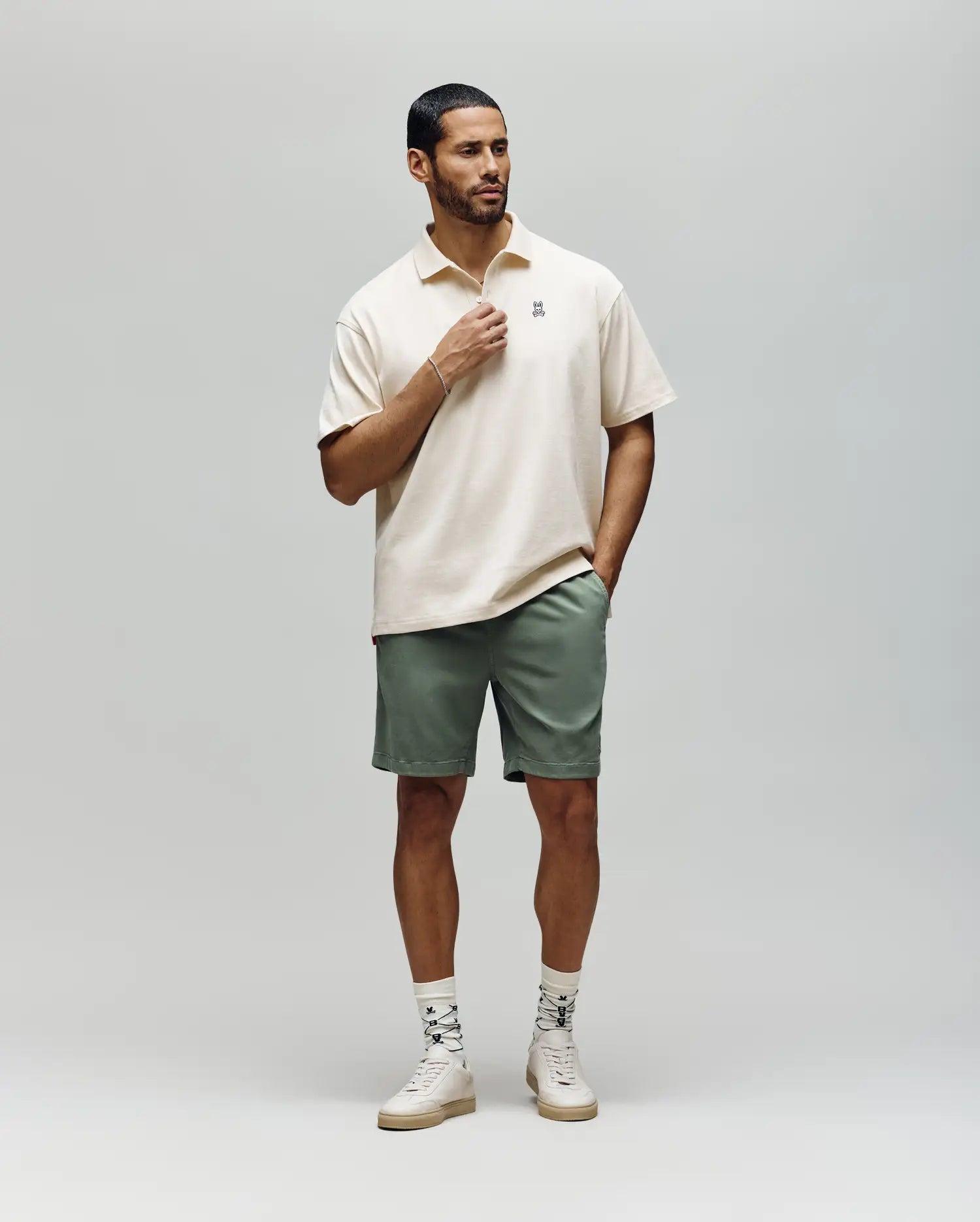 MENS HENRY OVERSIZED FIT POLO - MT0100104 Male Product Image