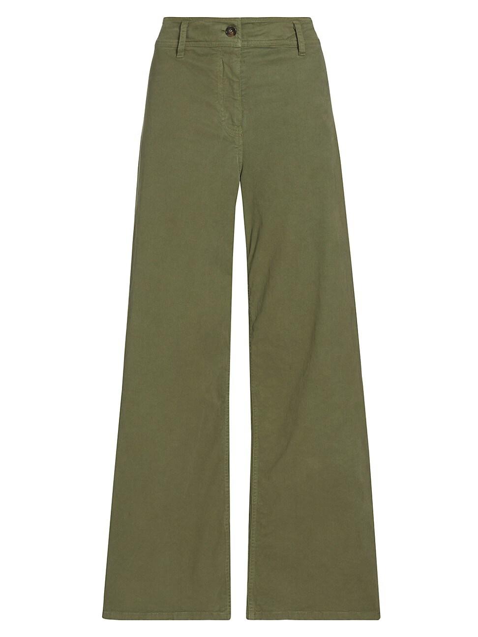 Womens Megan Brushed Stretch Twill Wide-Leg Pants Product Image