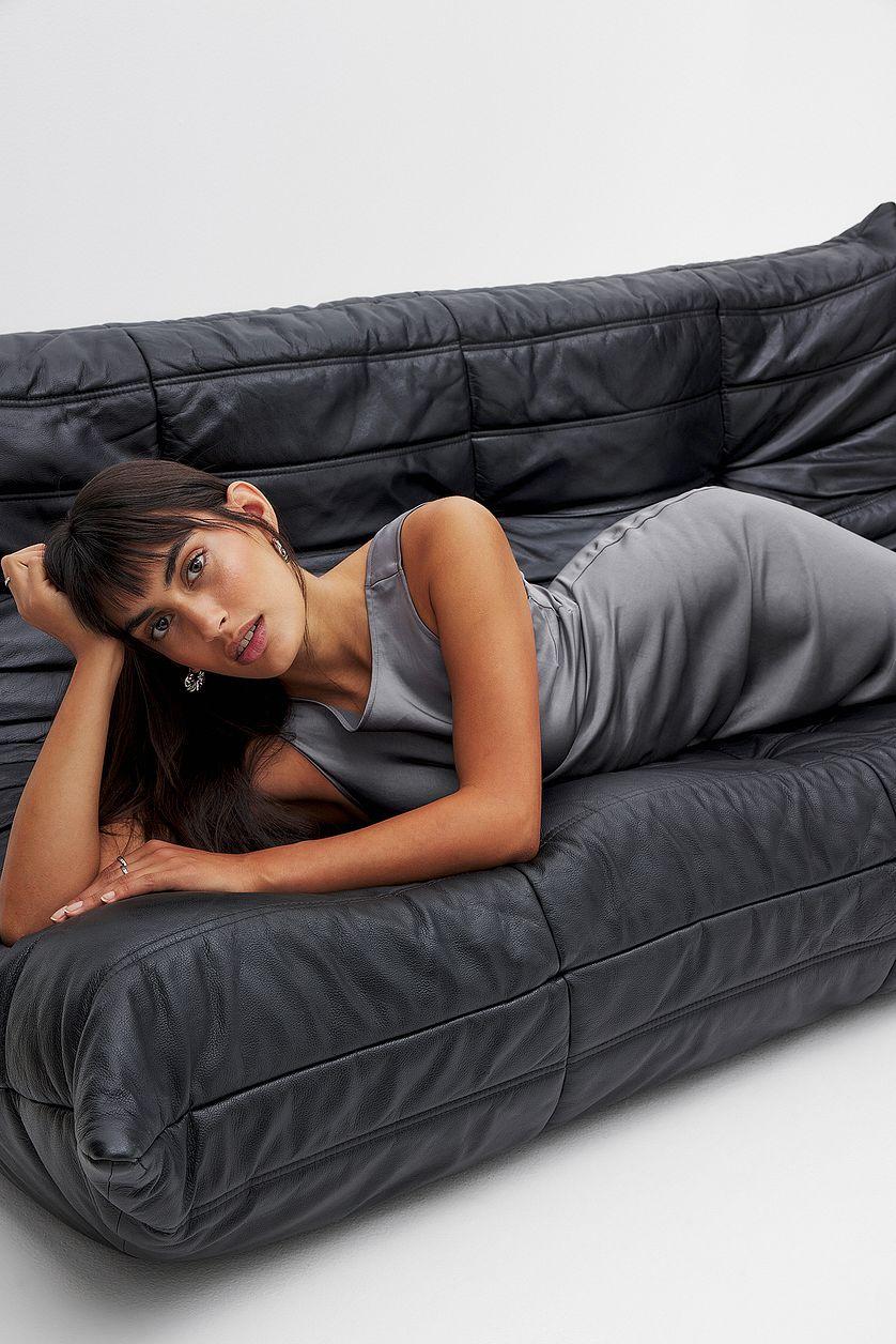 Satin Midi Dress Product Image