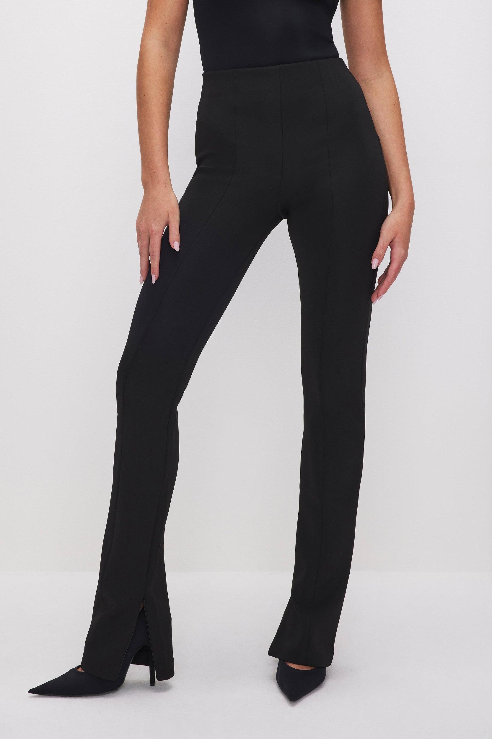 SCUBA PULL-ON STRAIGHT TROUSERS | BLACK001 Product Image