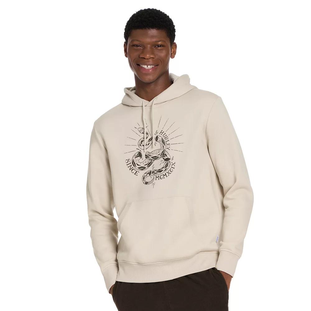 Men's Hurley Graphic Hooded Sweatshirt, Size: XXL, Ivory Product Image
