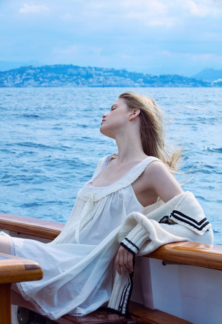 Venetia Slip Dress — Vintage Cream Product Image