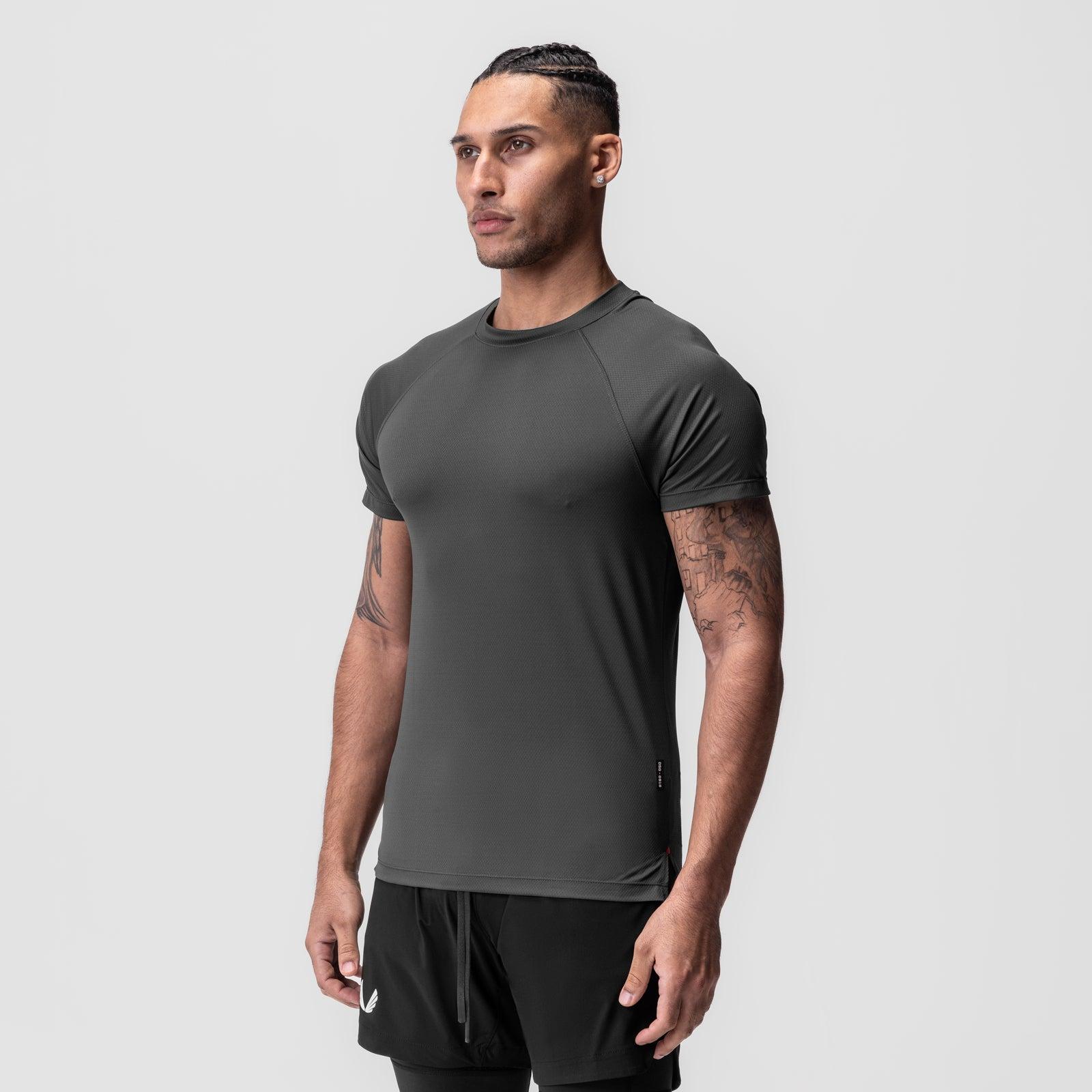 0918. AeroSilver® Fitted Tee - Deep Taupe Product Image