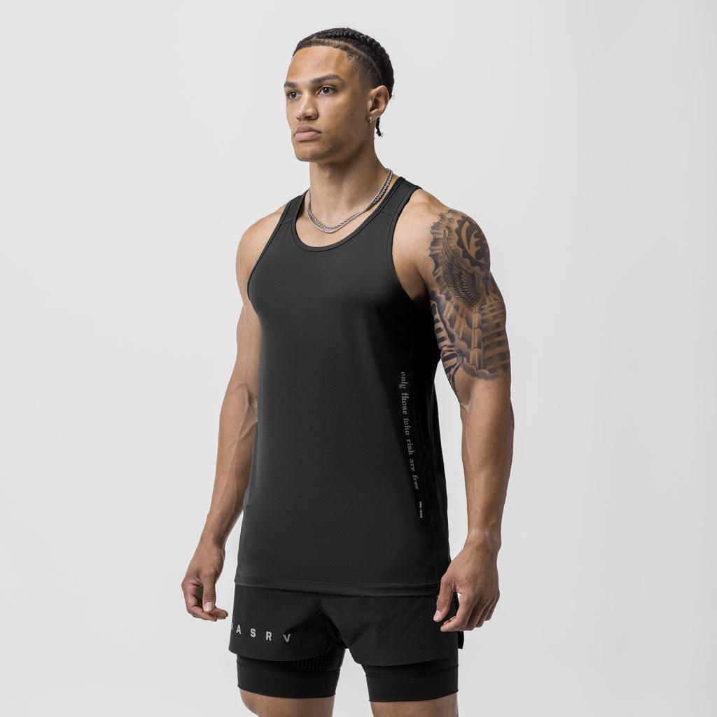 0754. AeroSilver® Training Singlet - Black Product Image