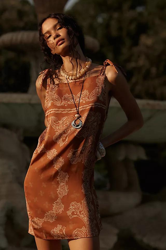 Rococo Sand Knotted Shoulder Mini Dress Product Image