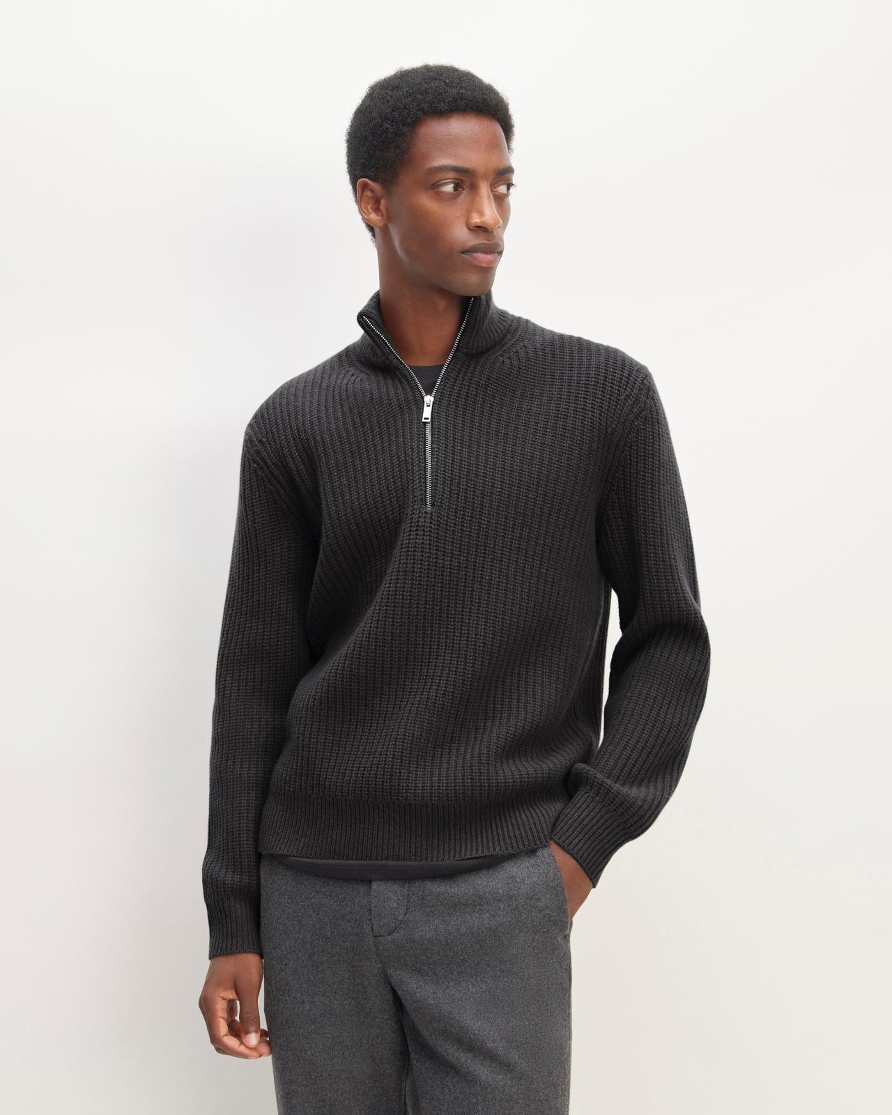 Mens Felted Merino Half-Zip Sweater by Everlane Product Image