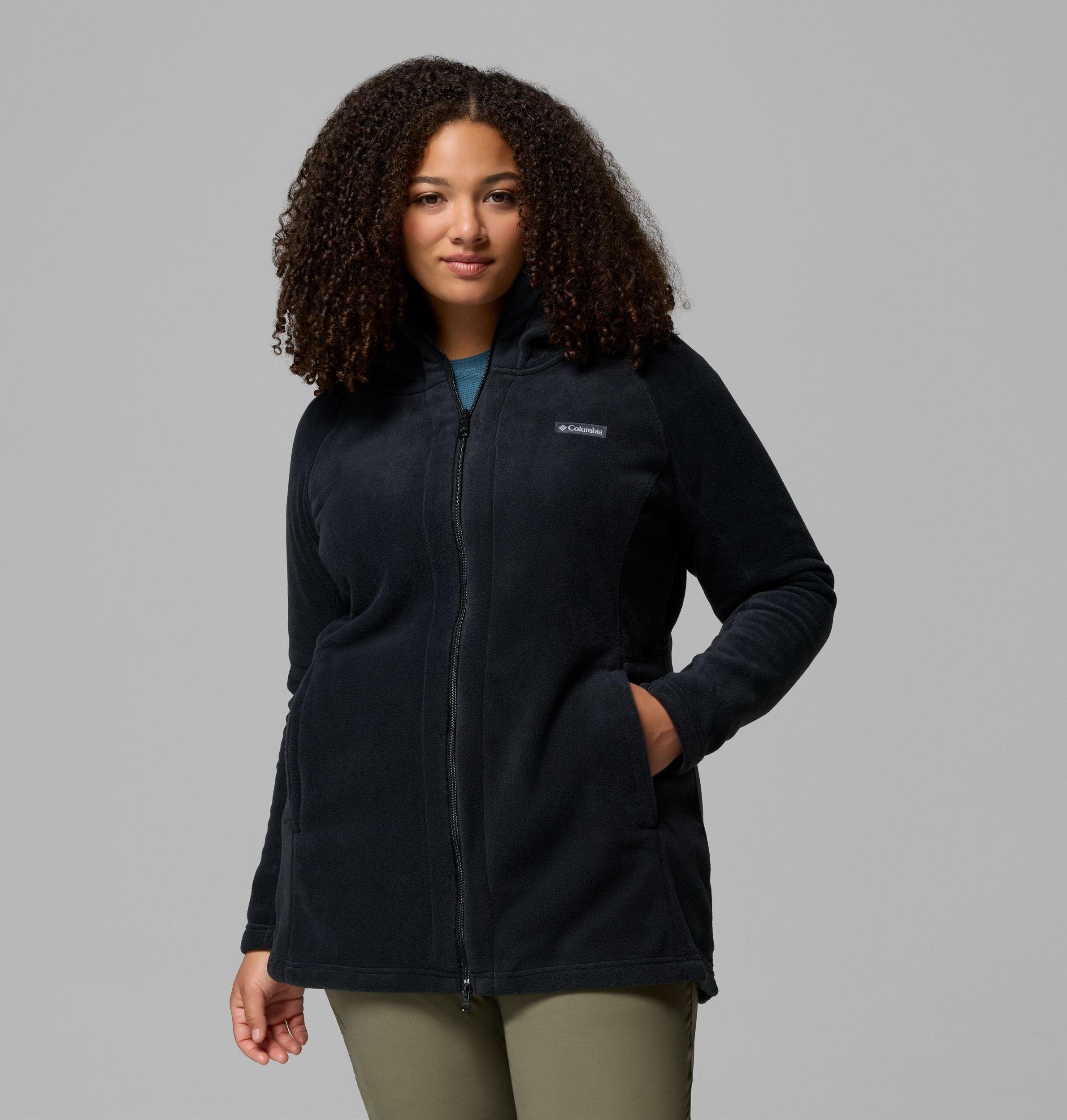 Columbia Women s Benton Springs II Long Fleece Hoodie - Plus Size- Product Image