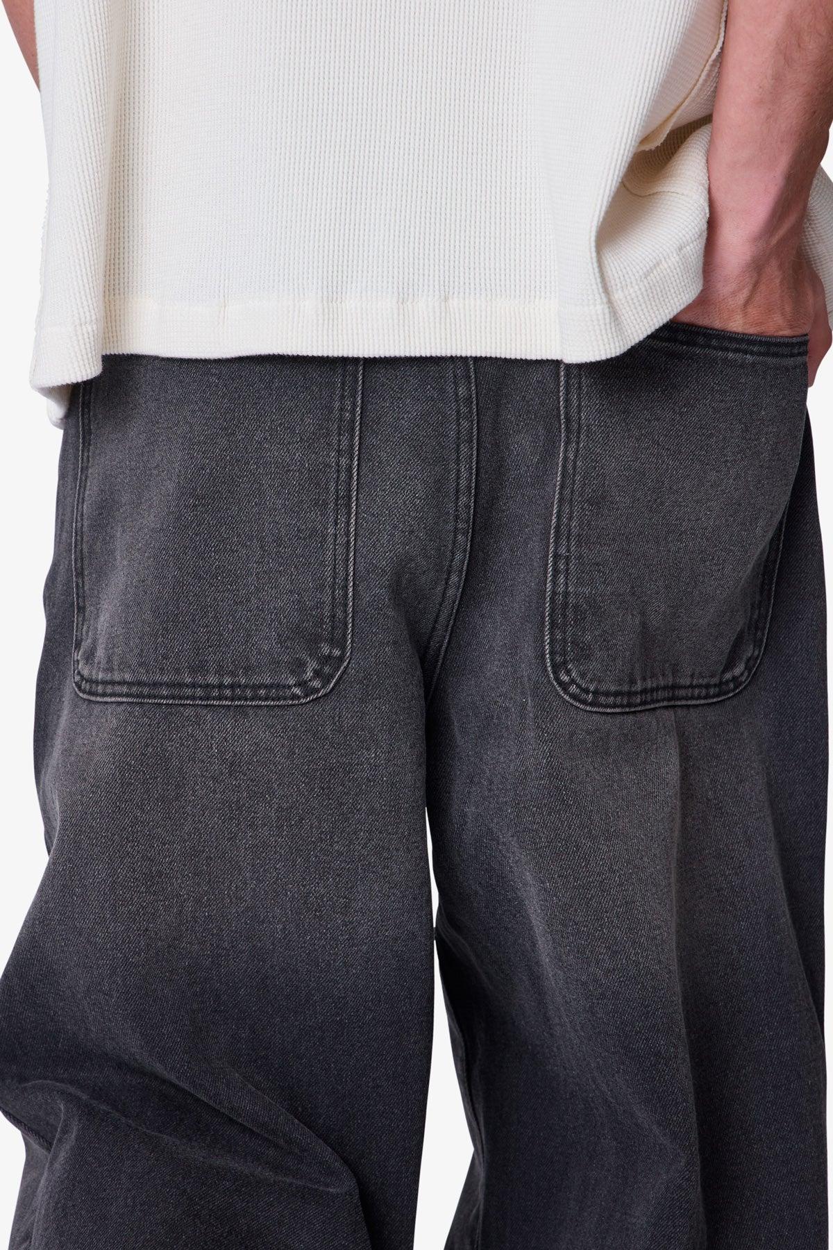 Baggy Washed Rave Denim - Vintage Black Product Image