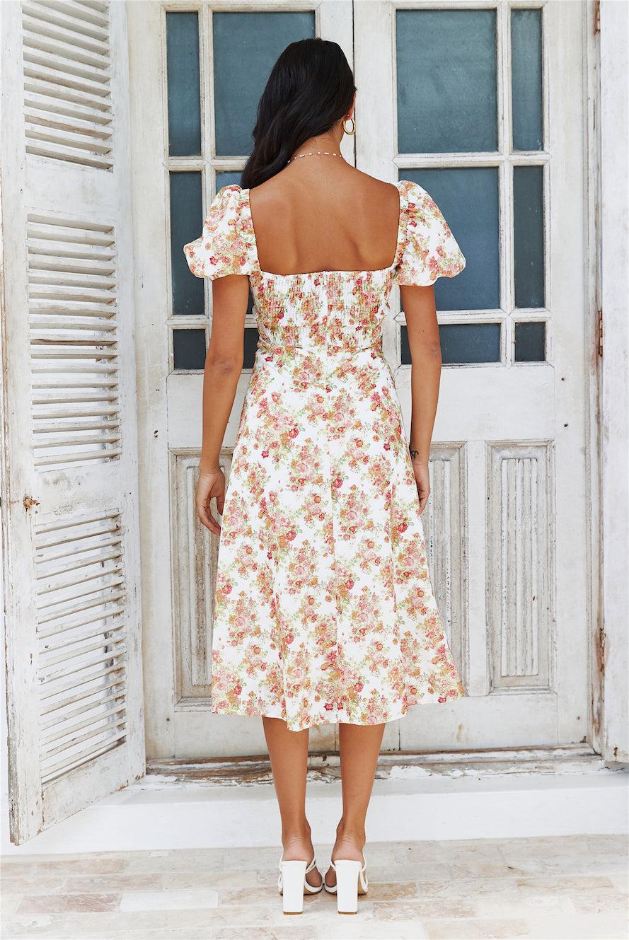 Find Me At Brunch Midi Dress White Product Image