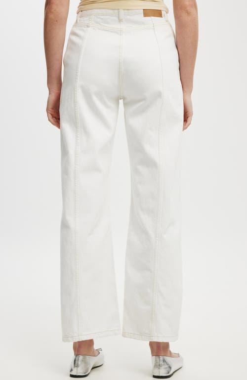 Cotton On Women's Seam Wide Jean in Vintage White at Nordstrom, Size 2 Product Image