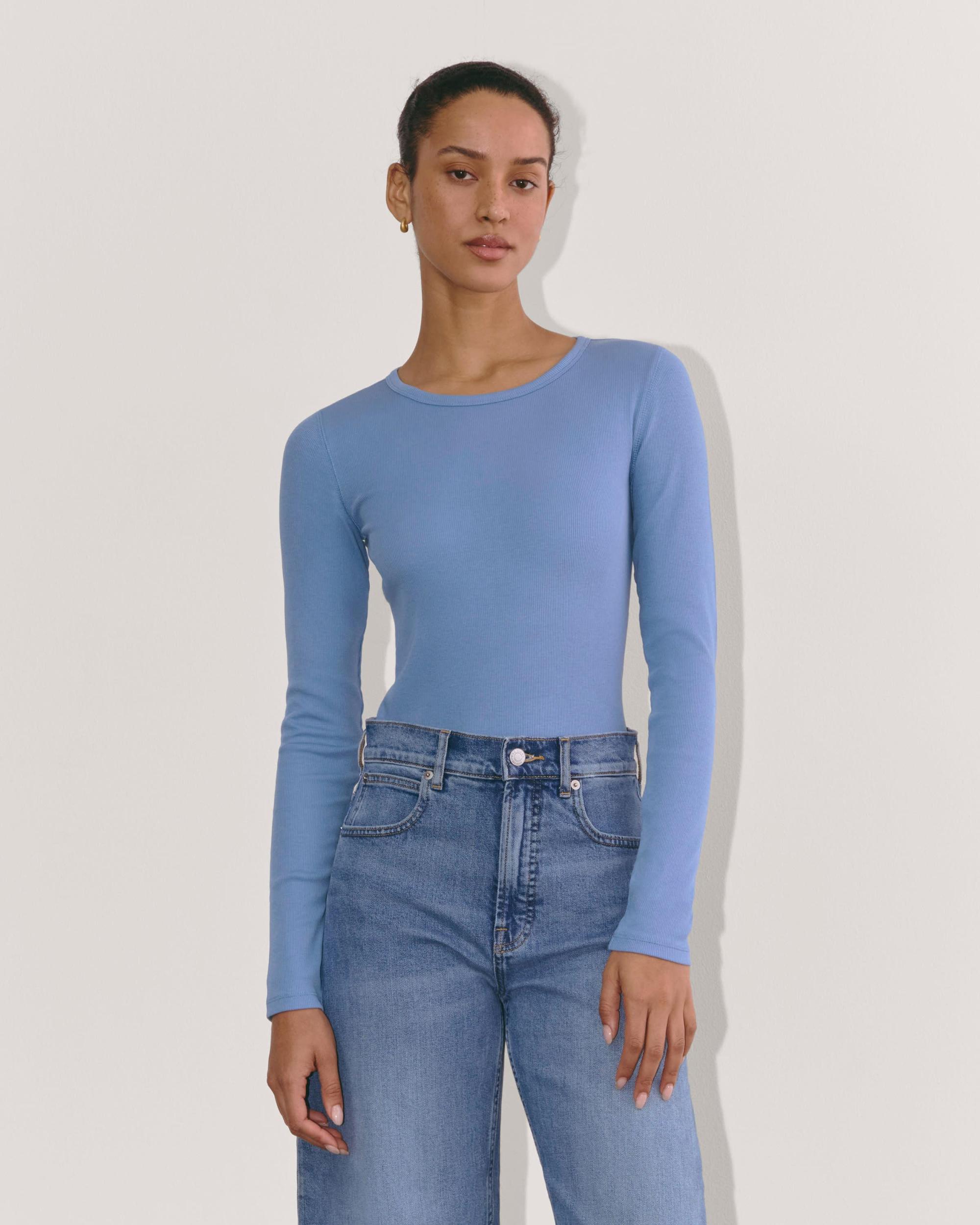Womens Luxe Rib Long-Sleeve Crew Sweater by Everlane Product Image