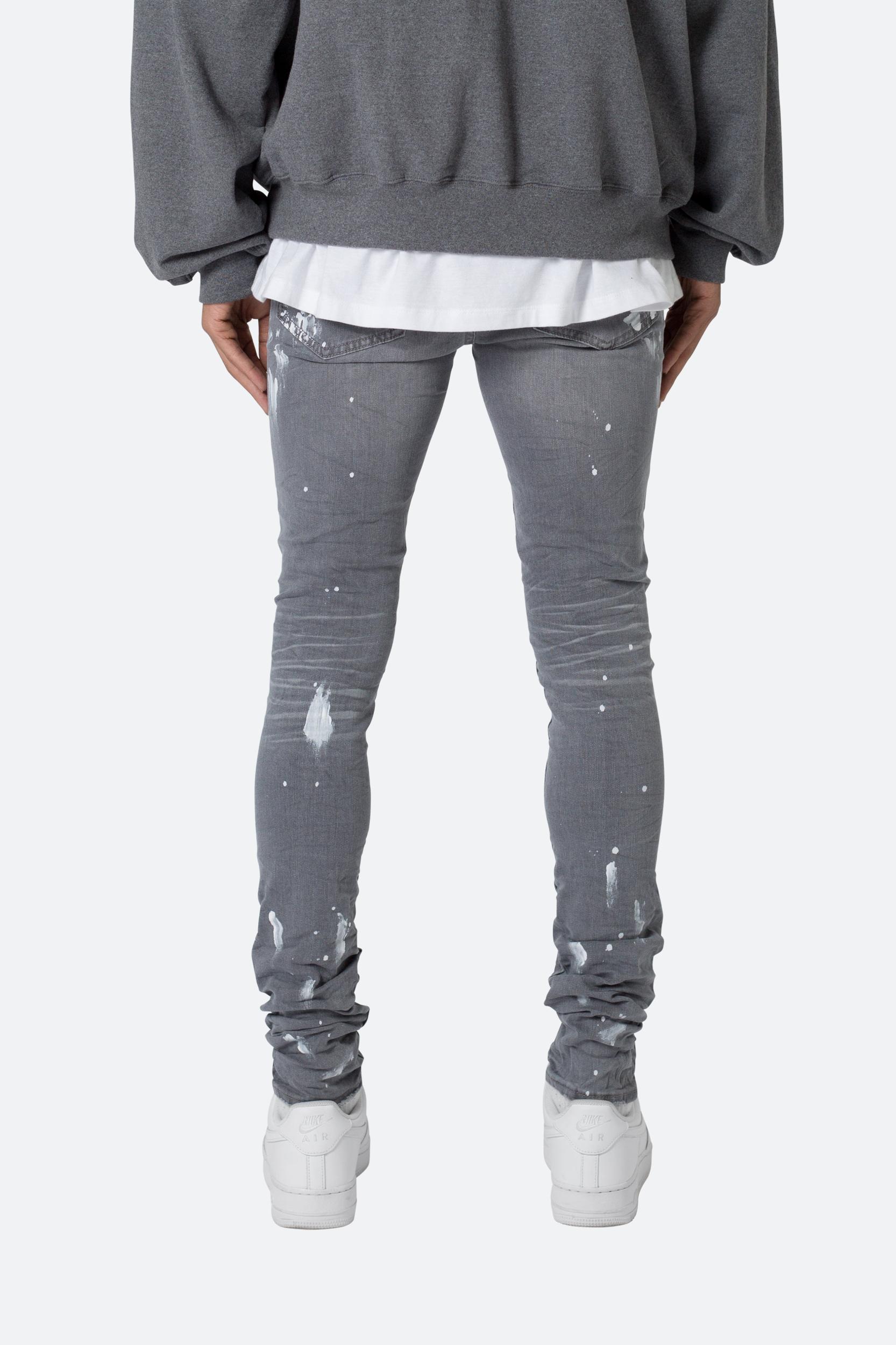 X504 Stretch Skinny Denim - Grey Product Image