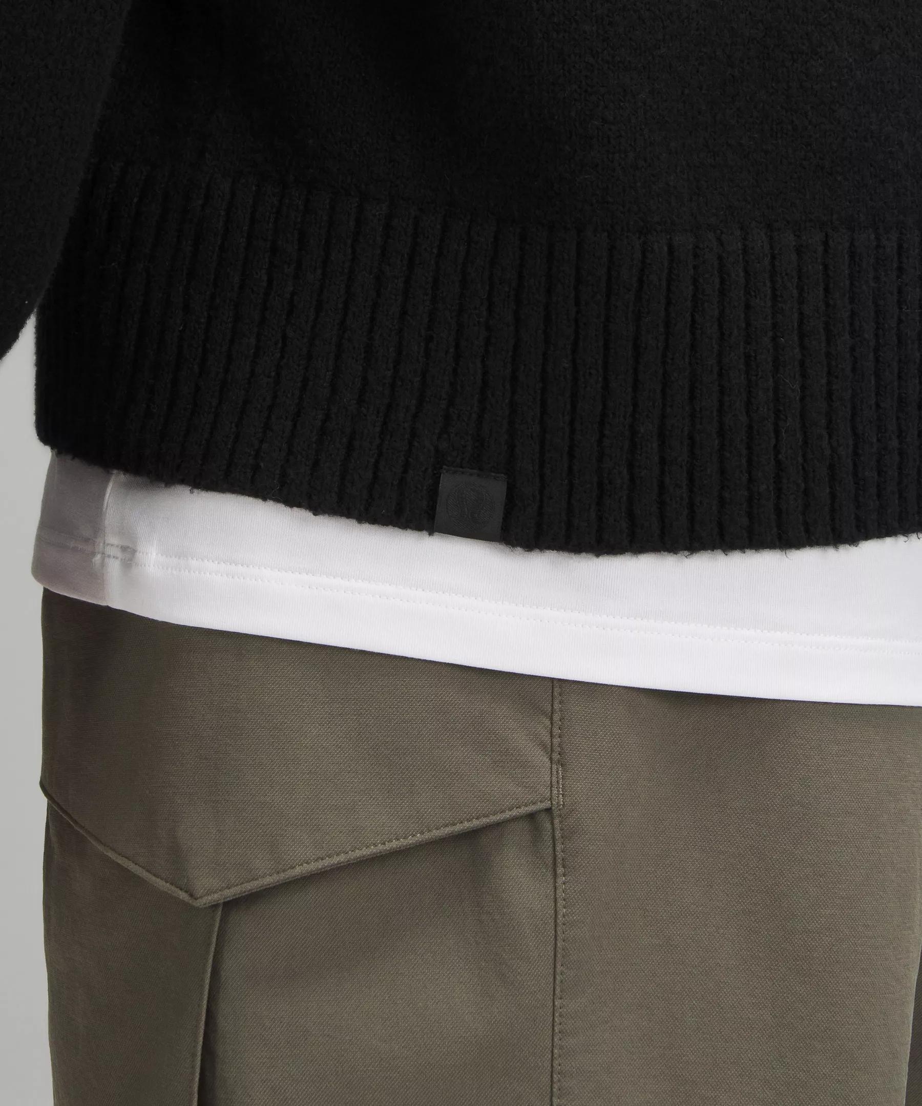 Relaxed-Fit Half-Zip Knit Sweater Product Image